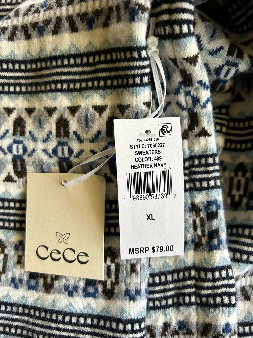 Fair Isle Stripe Cardigan